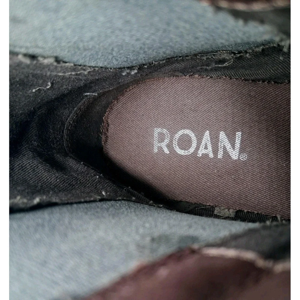 Roan By Bed Stu Cynan Boots Mens 12 Gray Leather Chelsea Buckle Ankle Boots